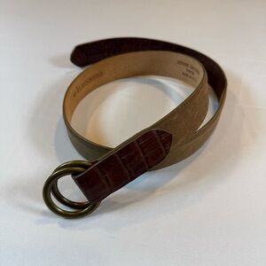 W. KLEINBERG Custom Crocodile Suede Belt Size 33 Brand New MSRP $295